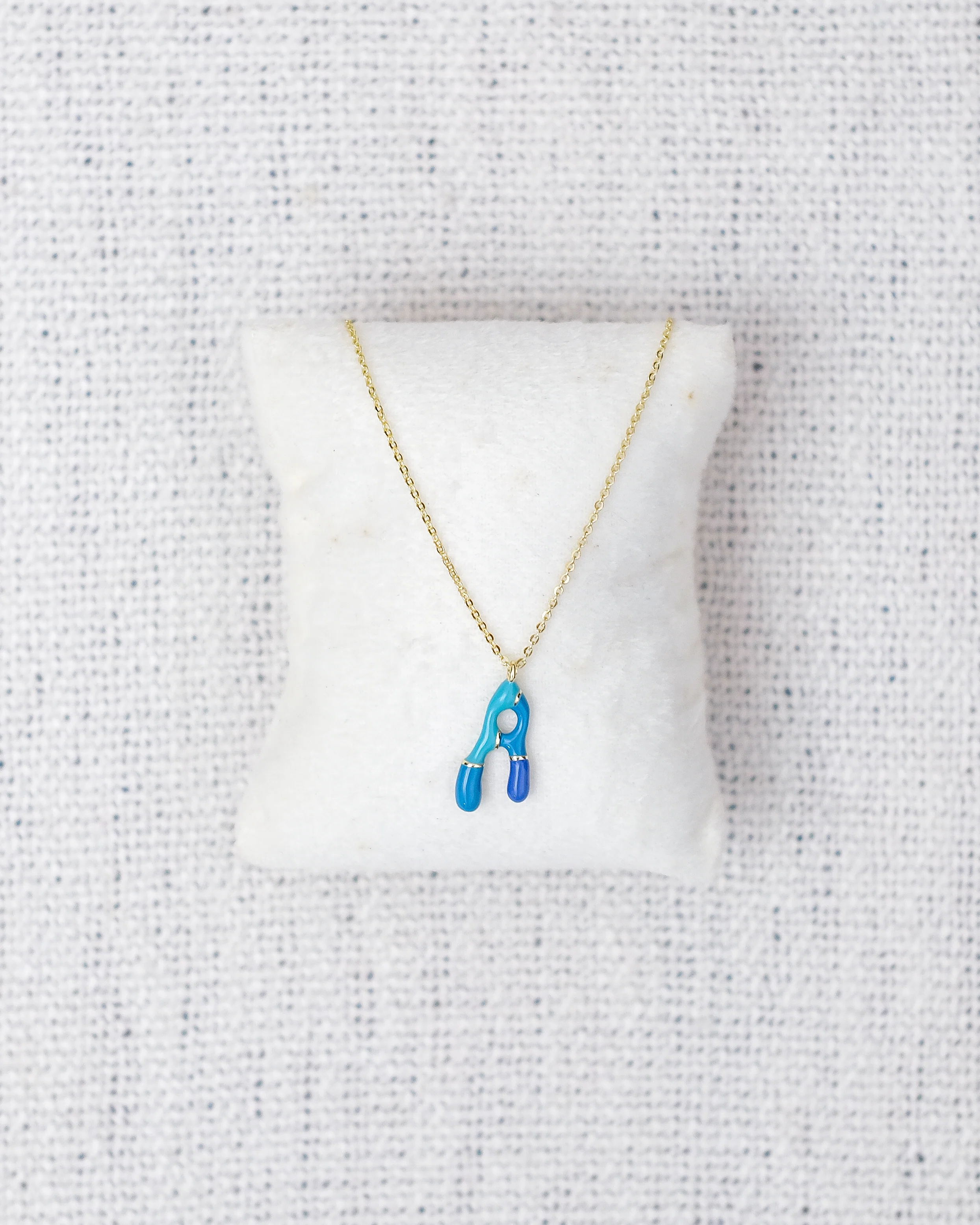 Alphabet Charm + Chain - A - Image 3