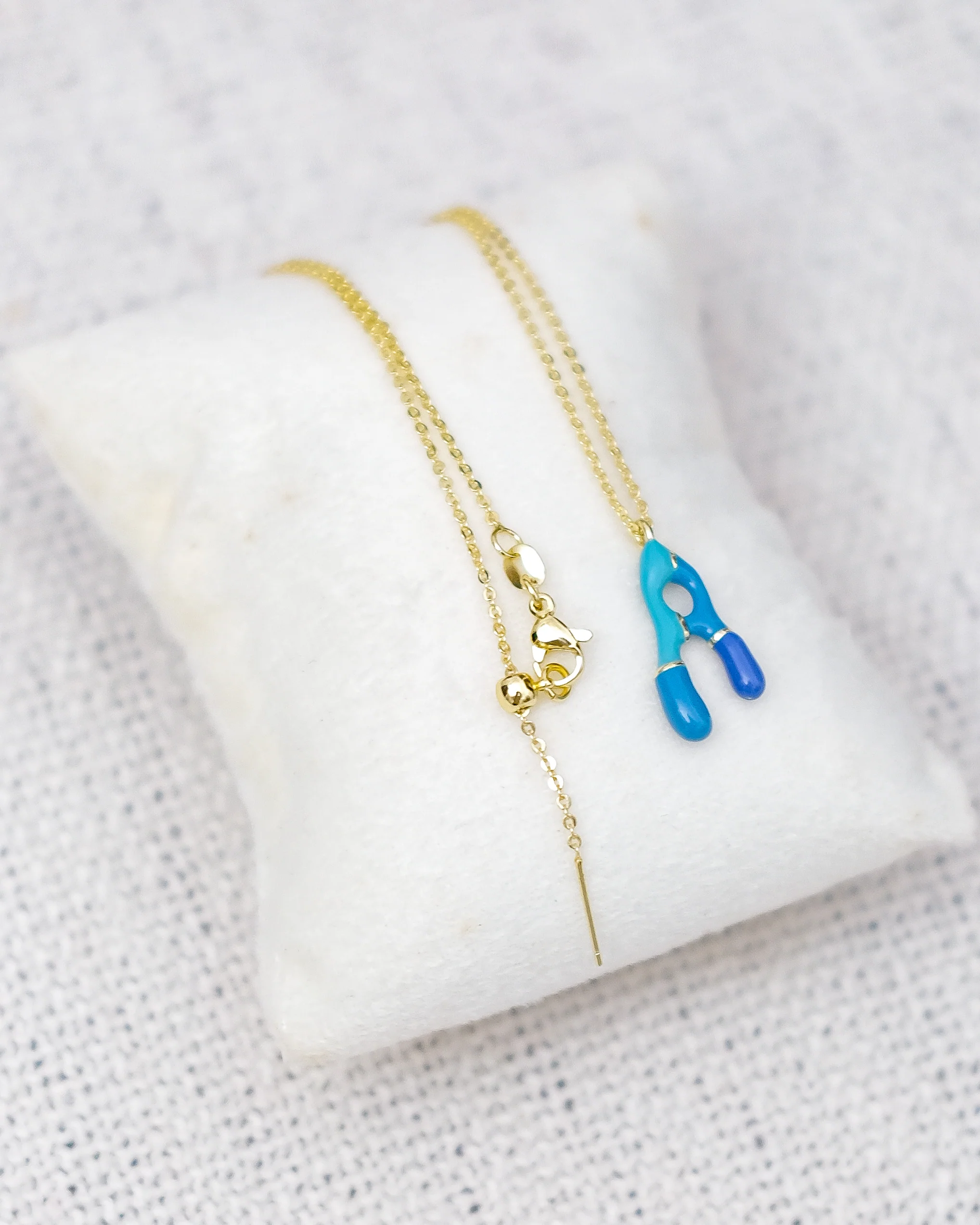 Alphabet Charm + Chain - A - Image 4