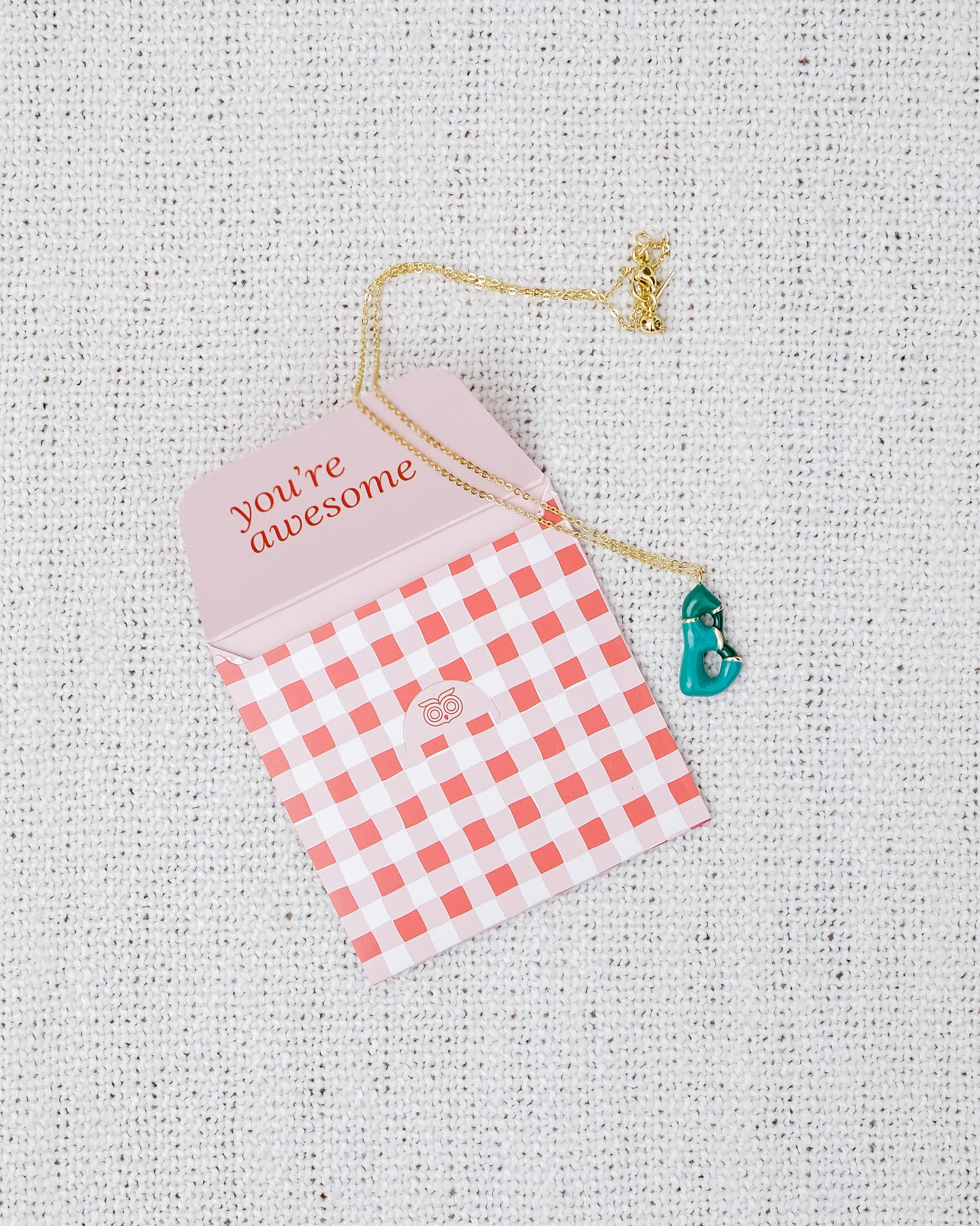 Alphabet  Charm + Chain - B - Image 2