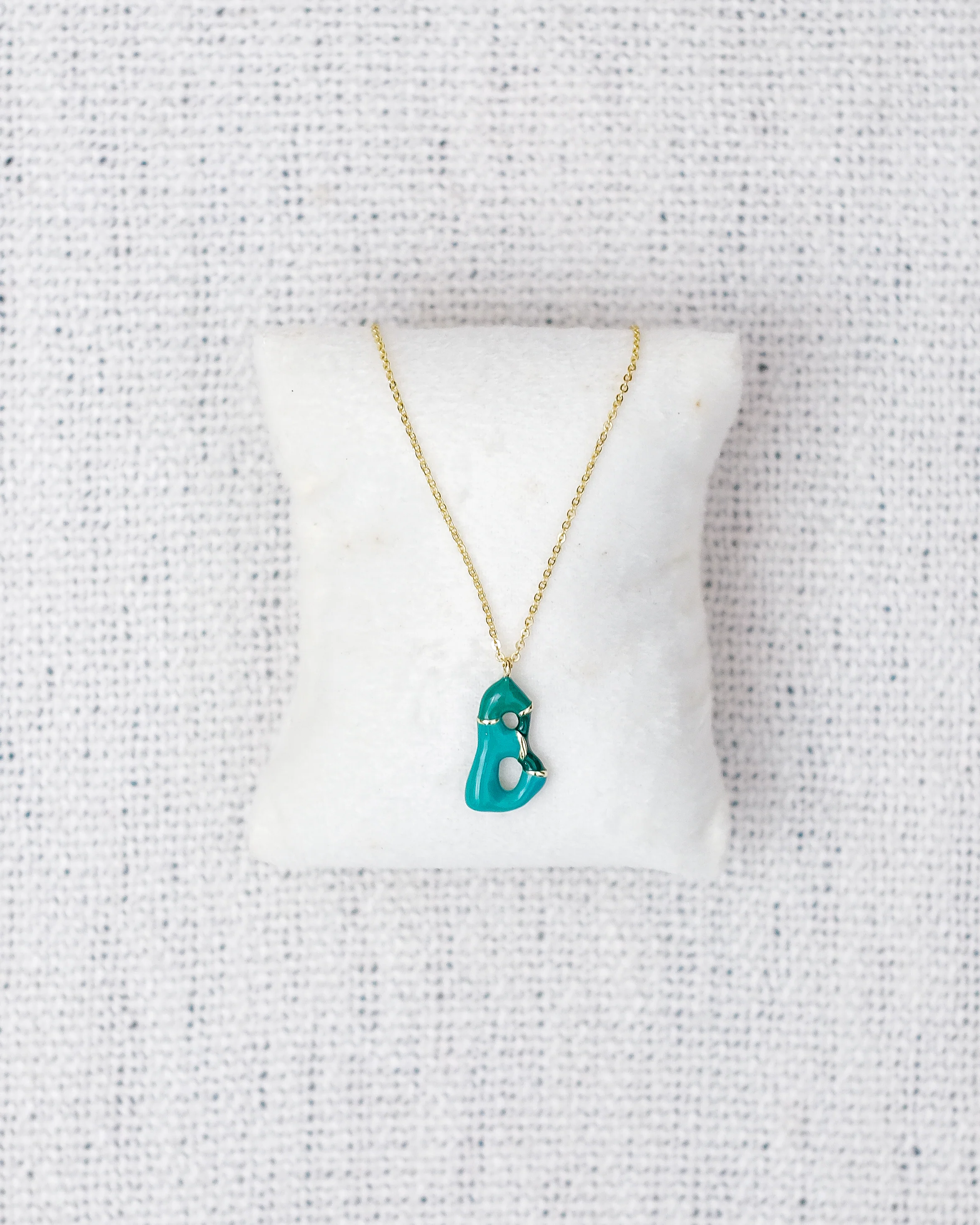 Alphabet  Charm + Chain - B - Image 6