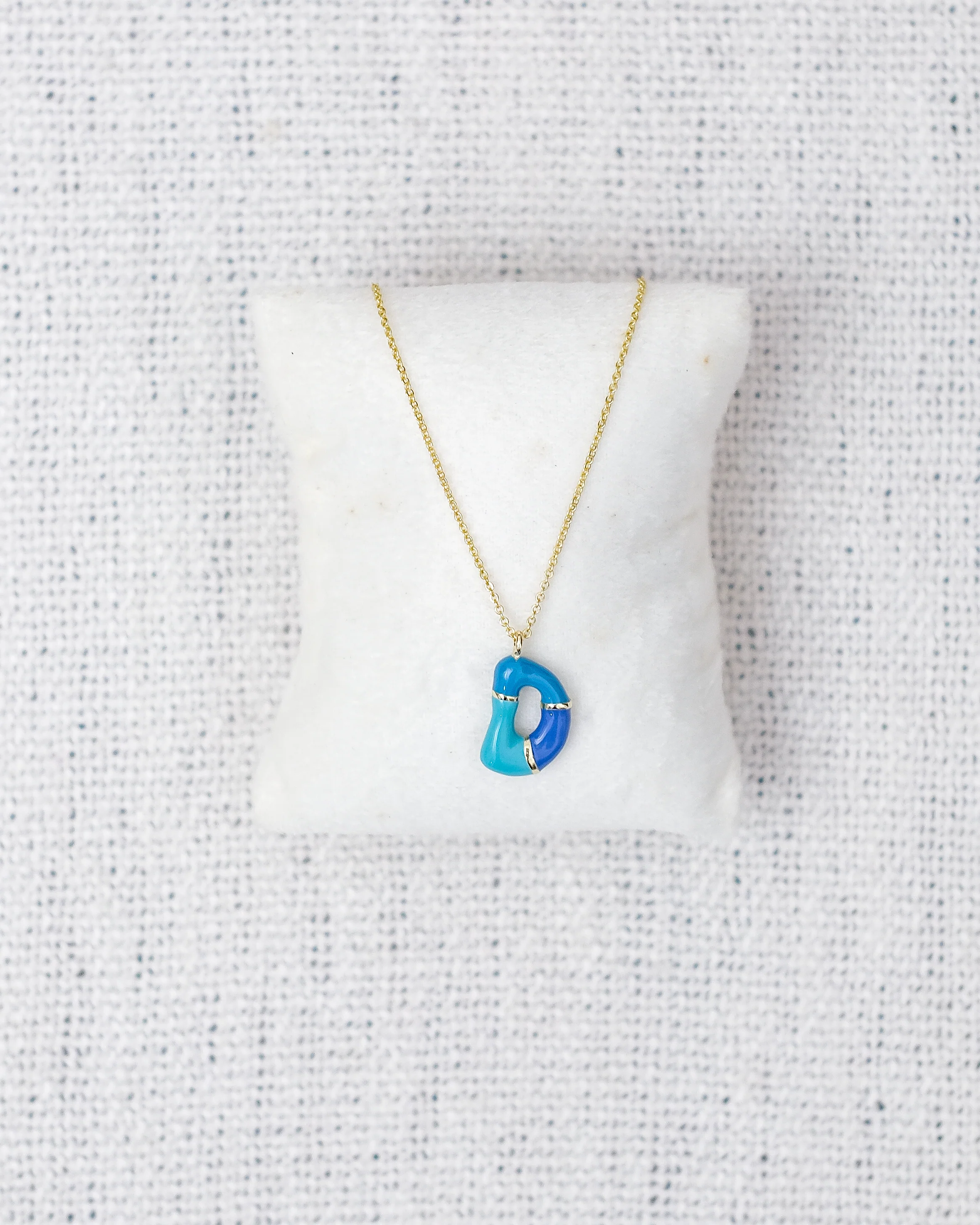 Alphabet  Charm + Chain - D - Image 4