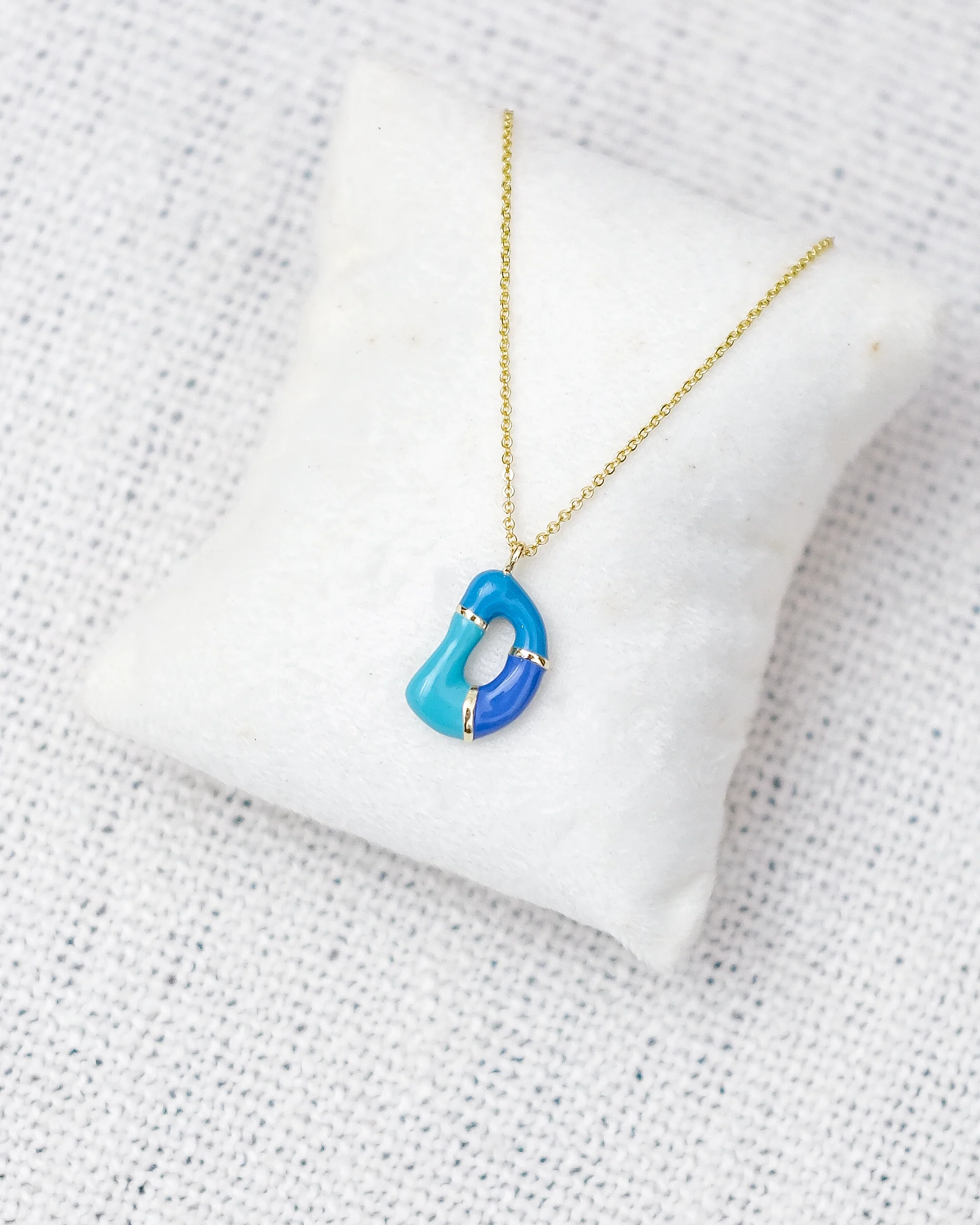 Alphabet  Charm + Chain - D - Image 8
