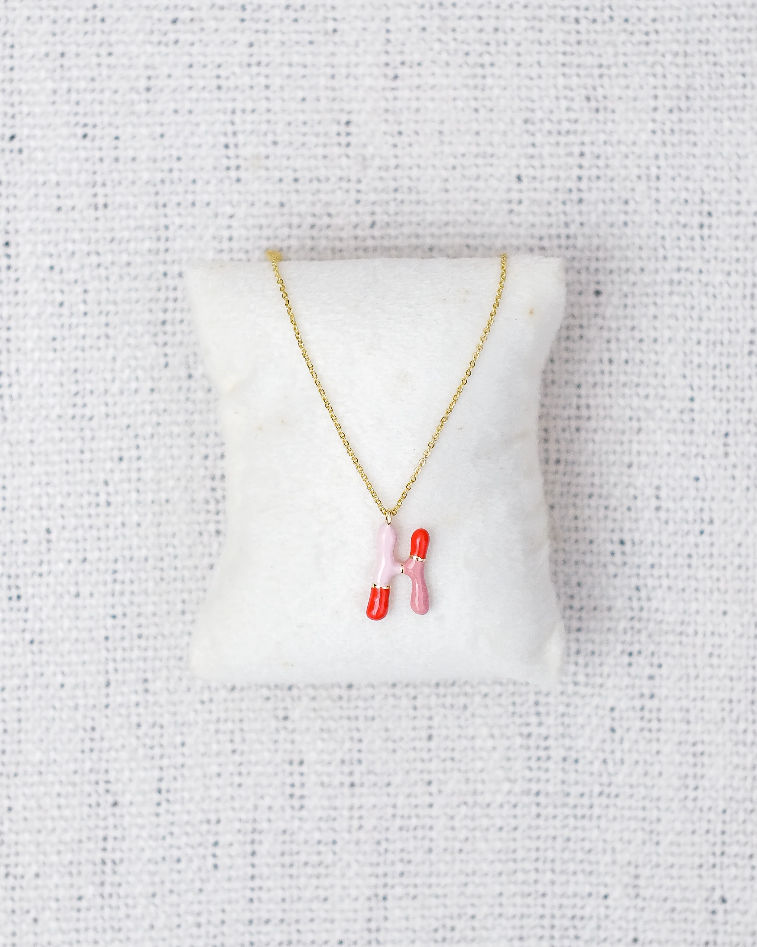 Alphabet Charm + Chain - H - Image 2