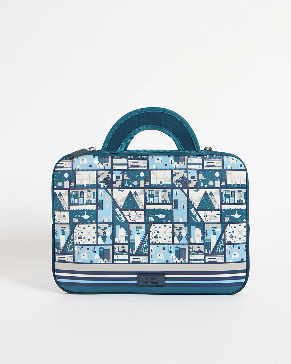 TEAL By Chumbak Amusement Park Laptop Sleeve - 13inch - Image 6