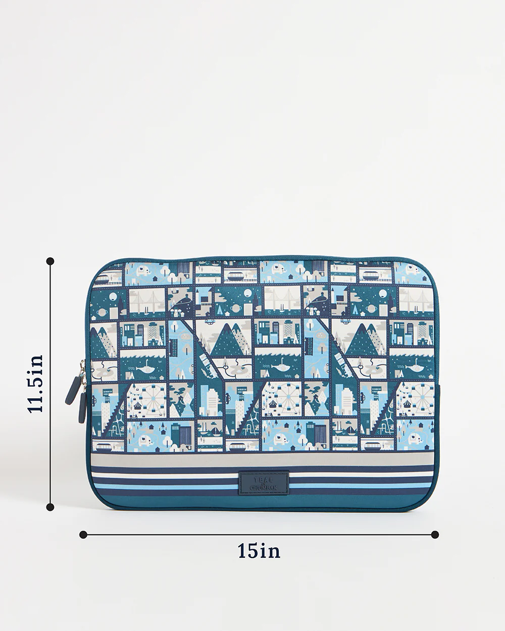 TEAL By Chumbak Amusement Park Laptop Sleeve - 15inch - Image 3