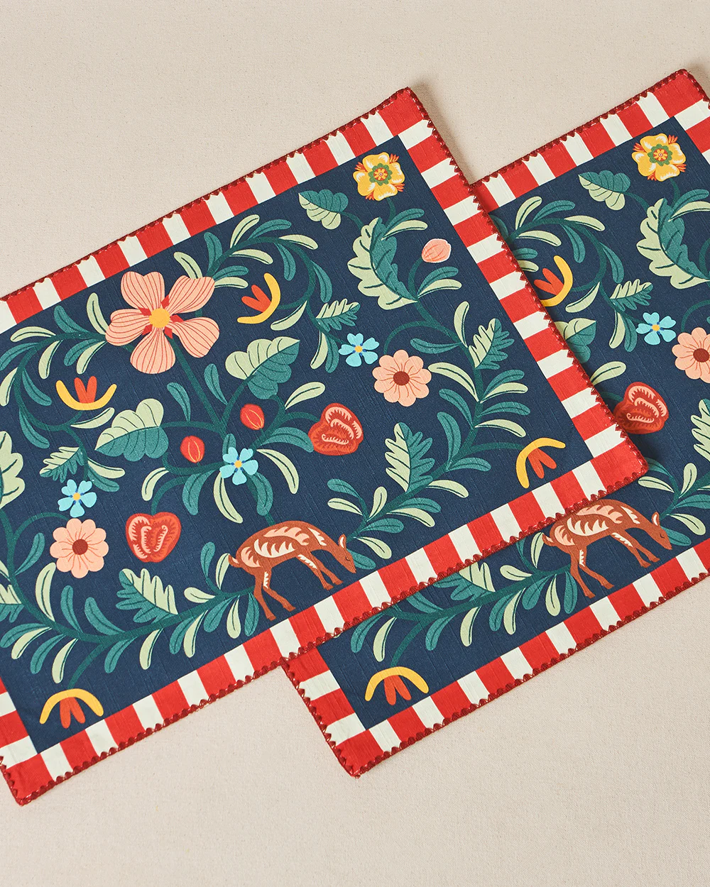 Apple Orchards Placemats - Set of 2, 13"x19" | Kashmir Trails - Image 2