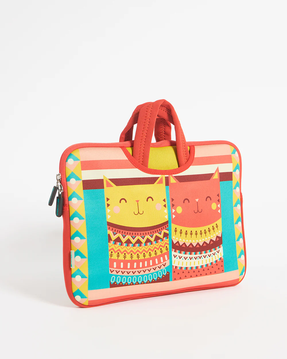 Happy Cats Aztec Laptop Sleeve - 13” - Image 3