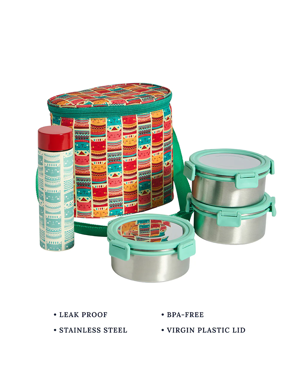 Aztec Cats Lunch Box Set of 5 - Image 3