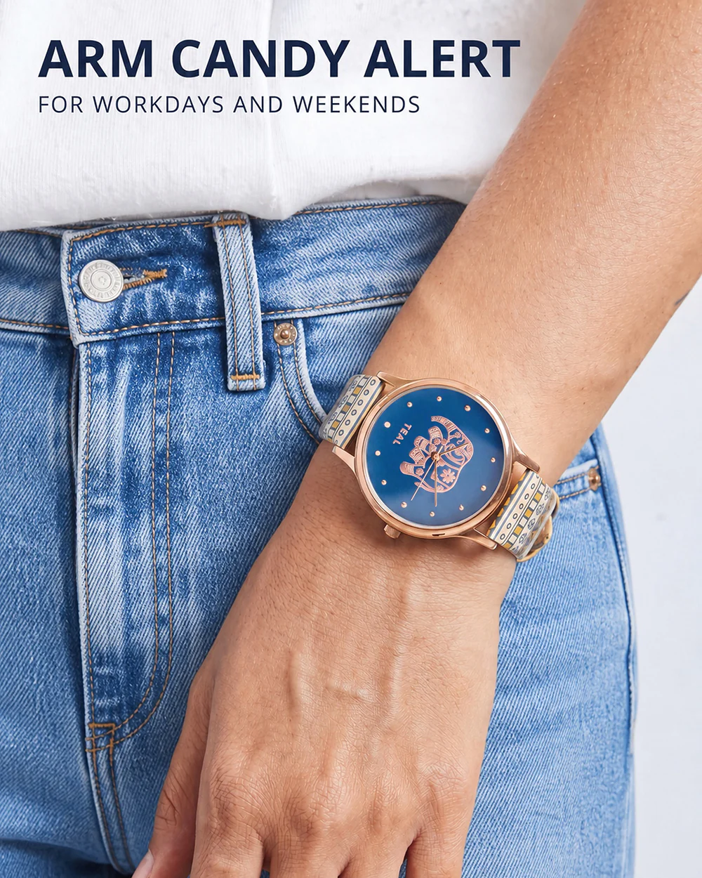 TEAL by Chumbak Aztec Strap Wrist Watch - Image 8