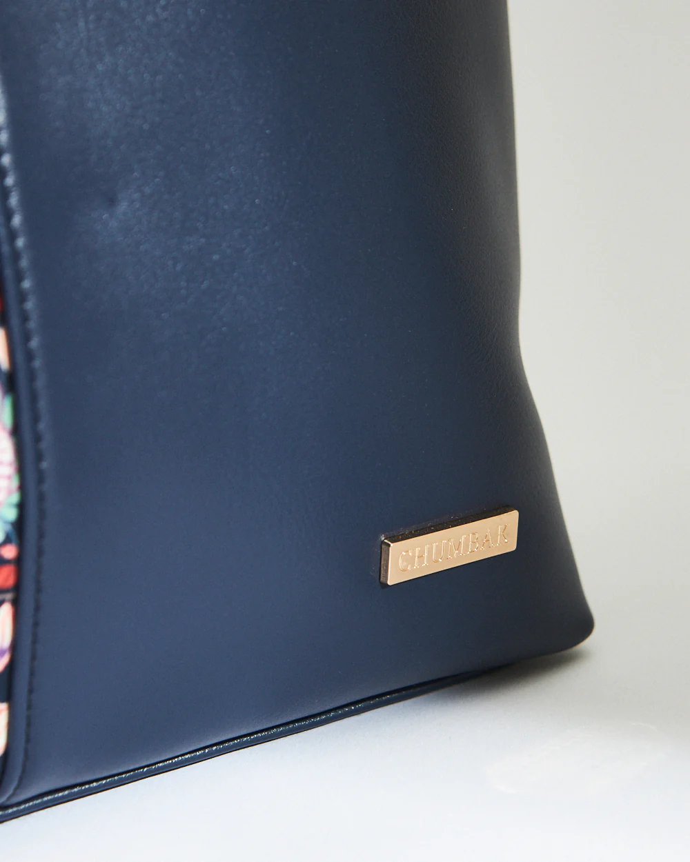 Batik Bloom Tote, Navy - Image 6