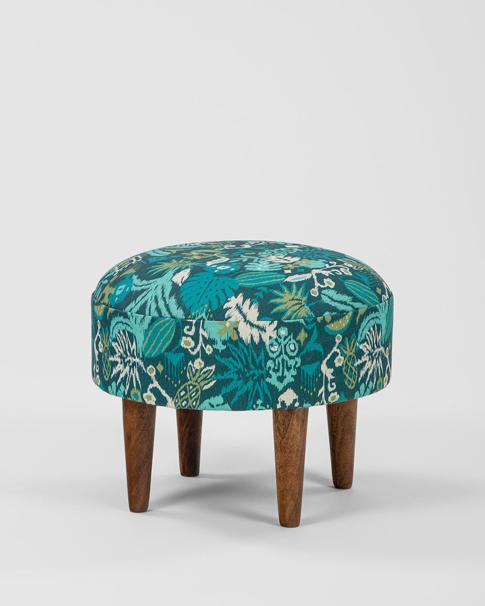 Begum Foot Rest - Tropical Ikkat - Image 3