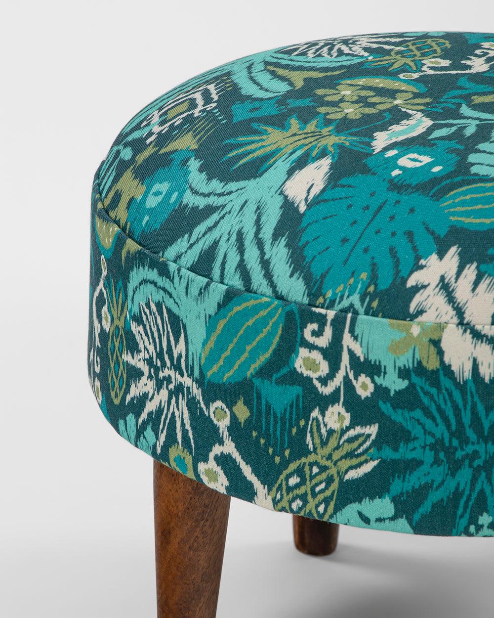 Begum Foot Rest - Tropical Ikkat - Image 4
