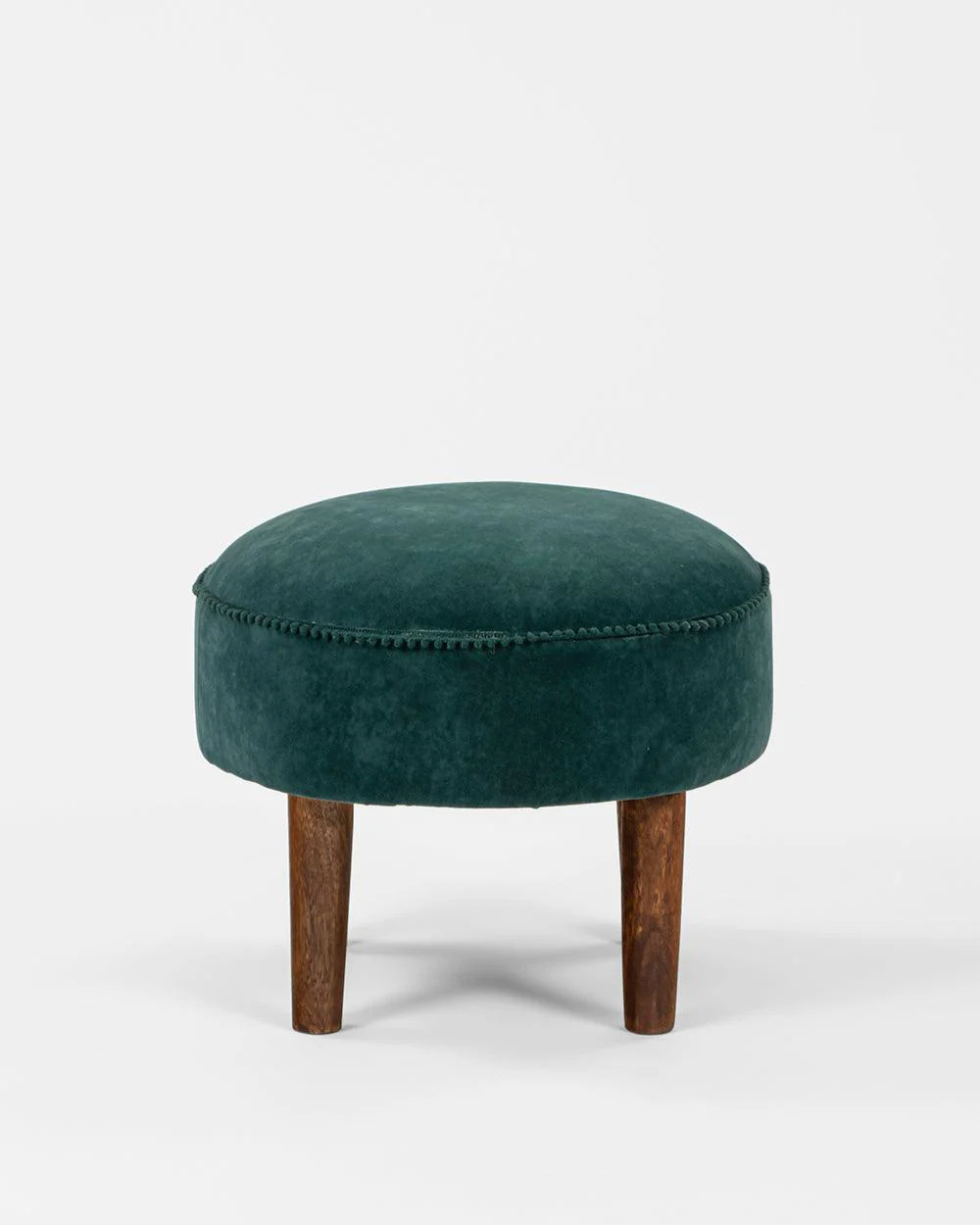 Begum Foot Rest Velvet - Dark Green - Image 2