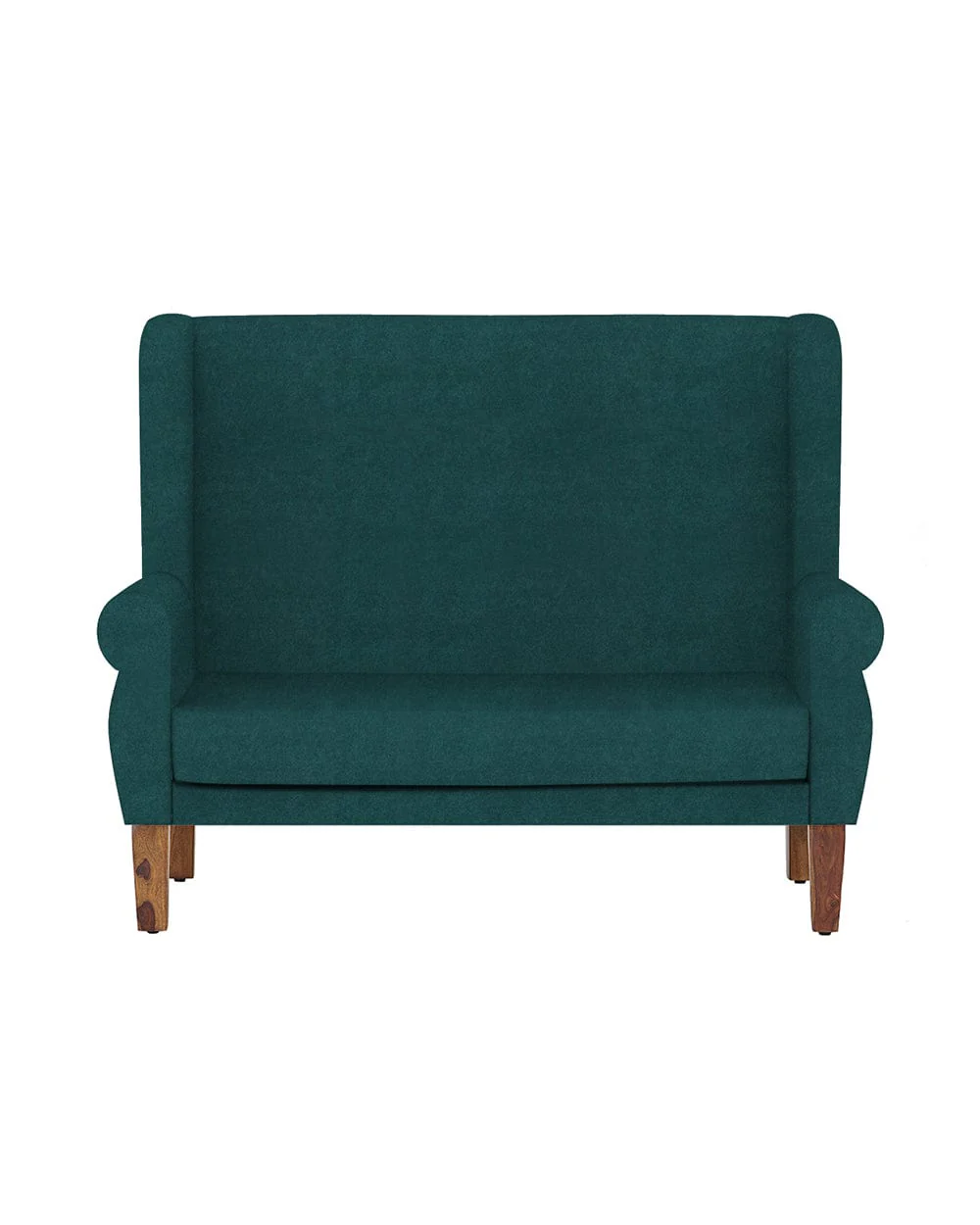 Begum Love Seat, Velvet, Dark Green - Image 2