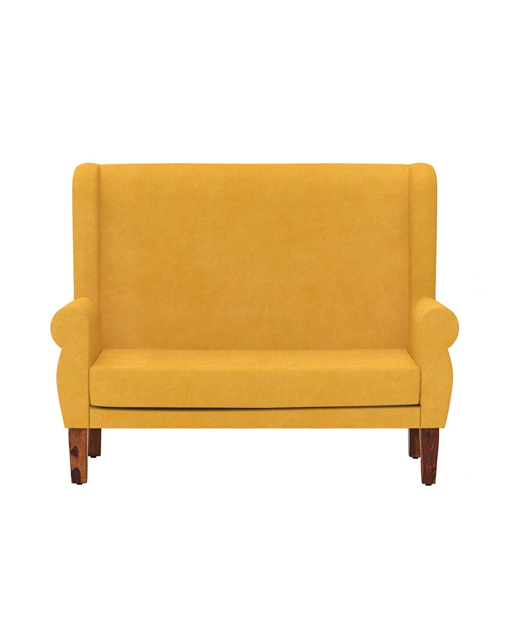 Begum Love Seat-Velvet Mustard - Image 2