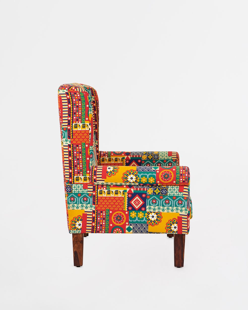 Begum Loveseat - 2 Seater, Floral Swirls - Image 4