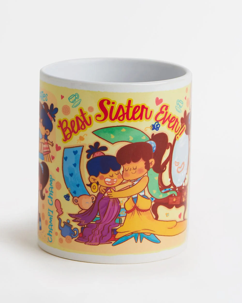 Best Sister Ever! Mug-Beige - Image 3