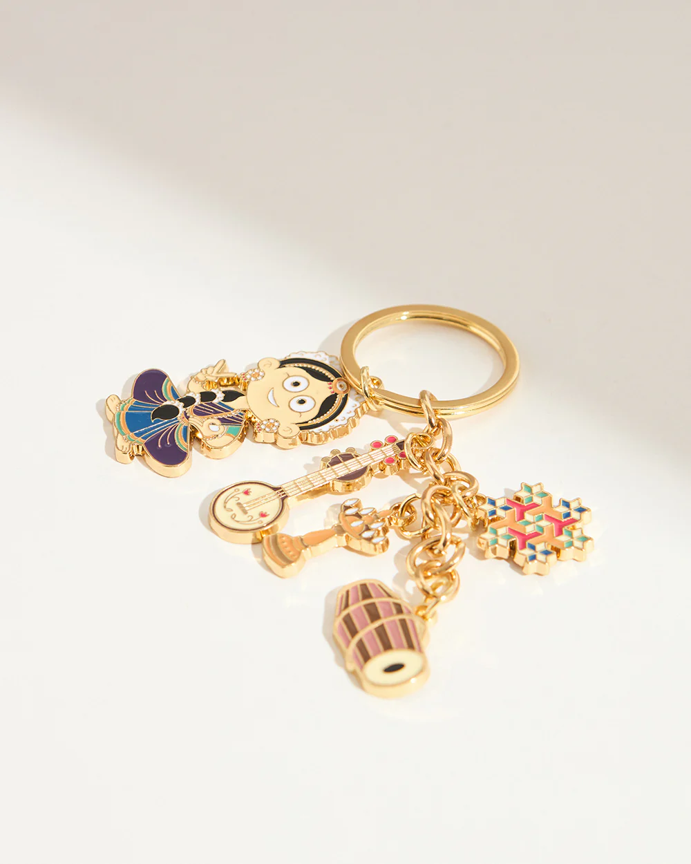 Bharatnatyam Metal Keychain - Image 5