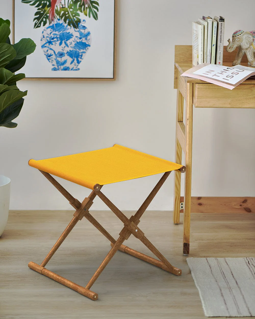 Bistro Foldable Stool - Sahara Mustard