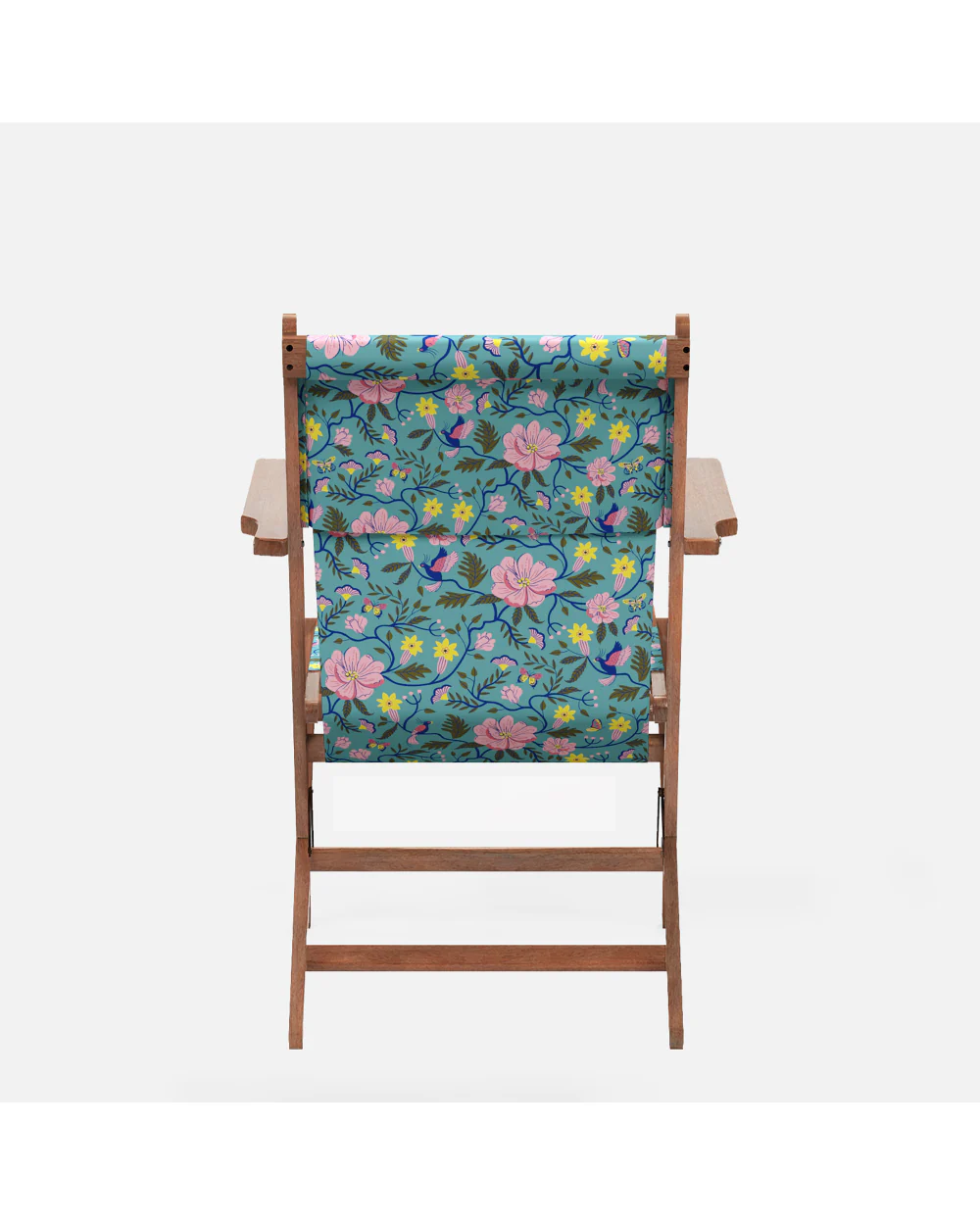Bistro Folding Chair Spring Bloom Teal - Image 4