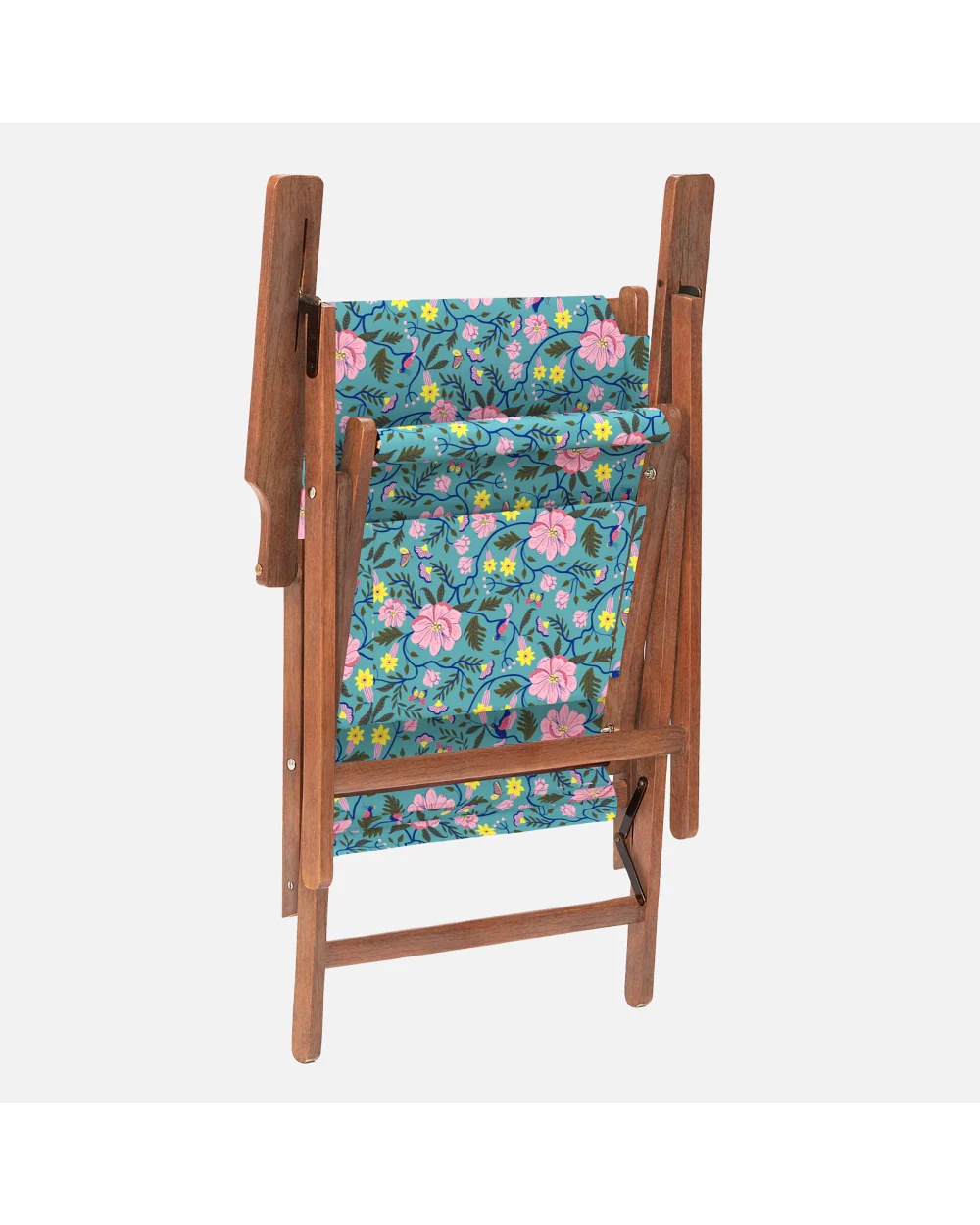 Bistro Folding Chair Spring Bloom Teal - Image 6