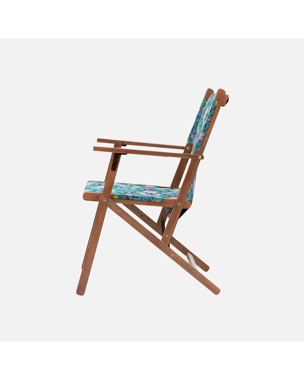 Bistro Folding Chair Spring Bloom Teal - Image 7