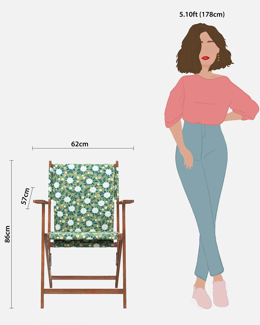 Bistro Folding Chair Spring Marigold Green - Image 9