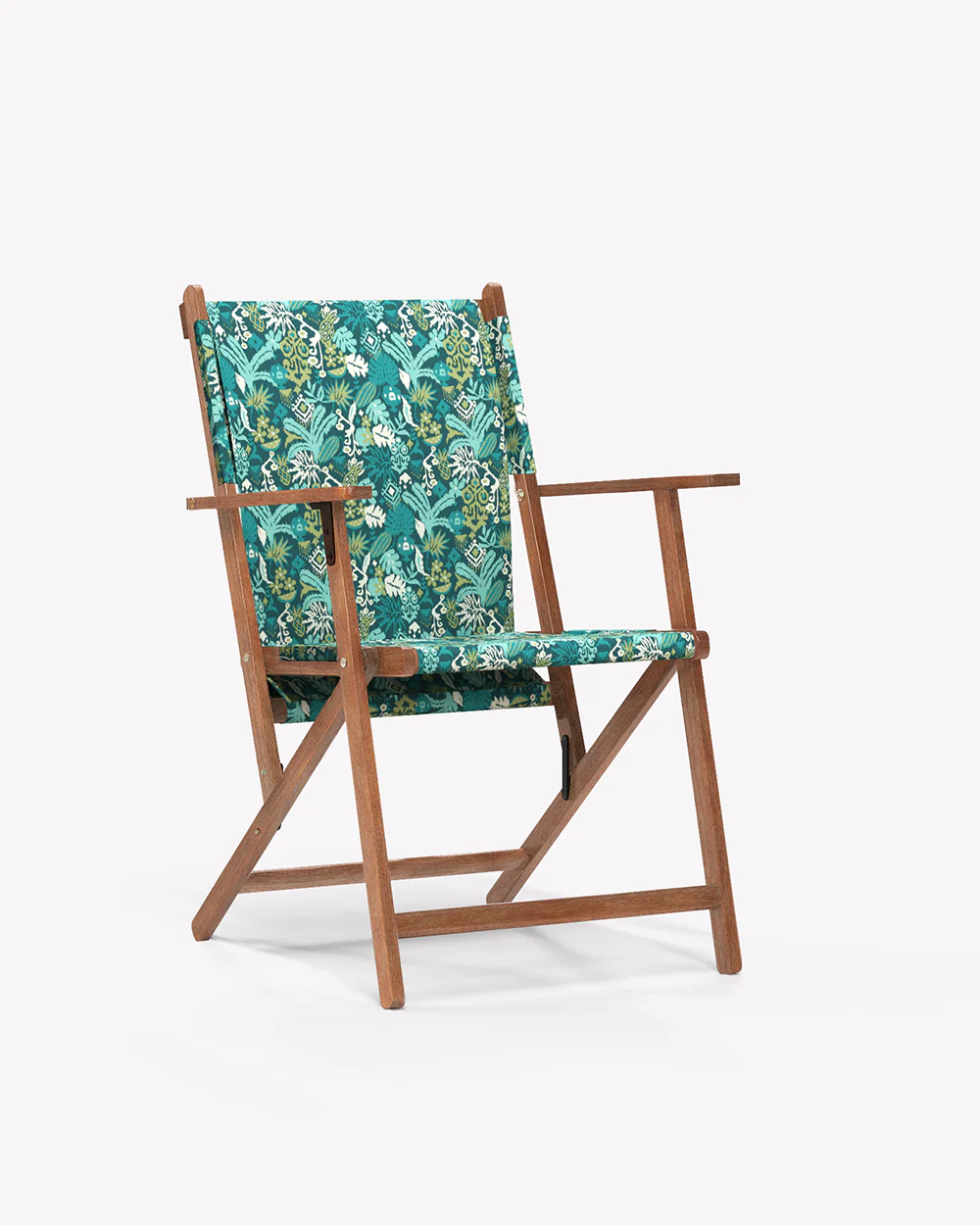 Bistro Folding Chair Tropical Ikkat Green - Image 6
