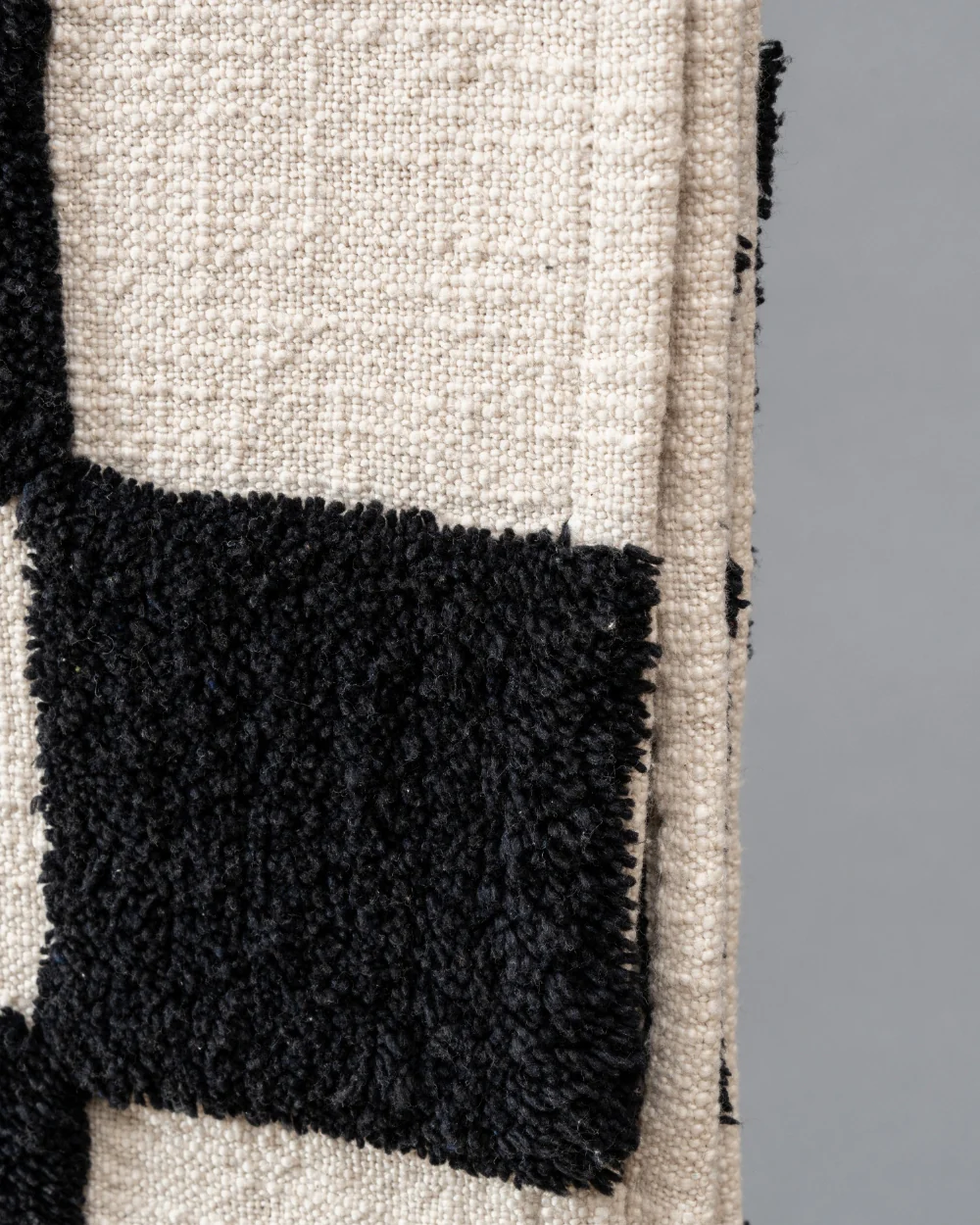 Black & White Checkered Throw Blanket - Image 3