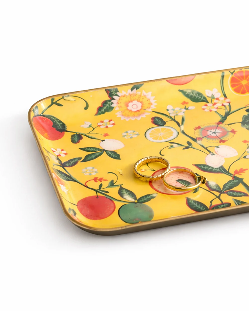 Bloom Trinket Tray (Large), 8 x 10cm | Citrus Zest - Image 6