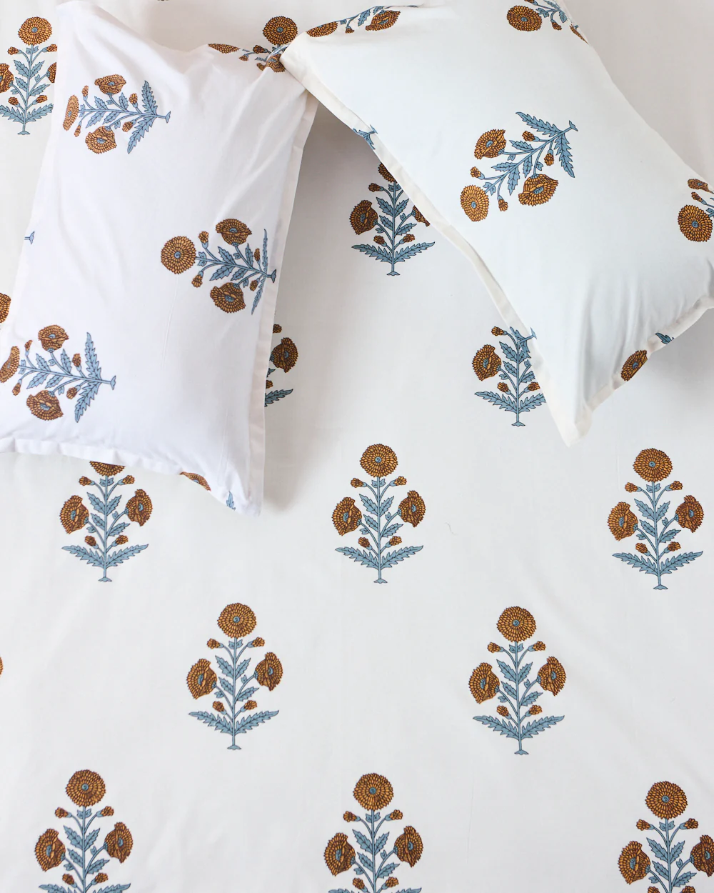 Bloomin’ Boota – Marigold Bedsheet Set 180TC - Image 2