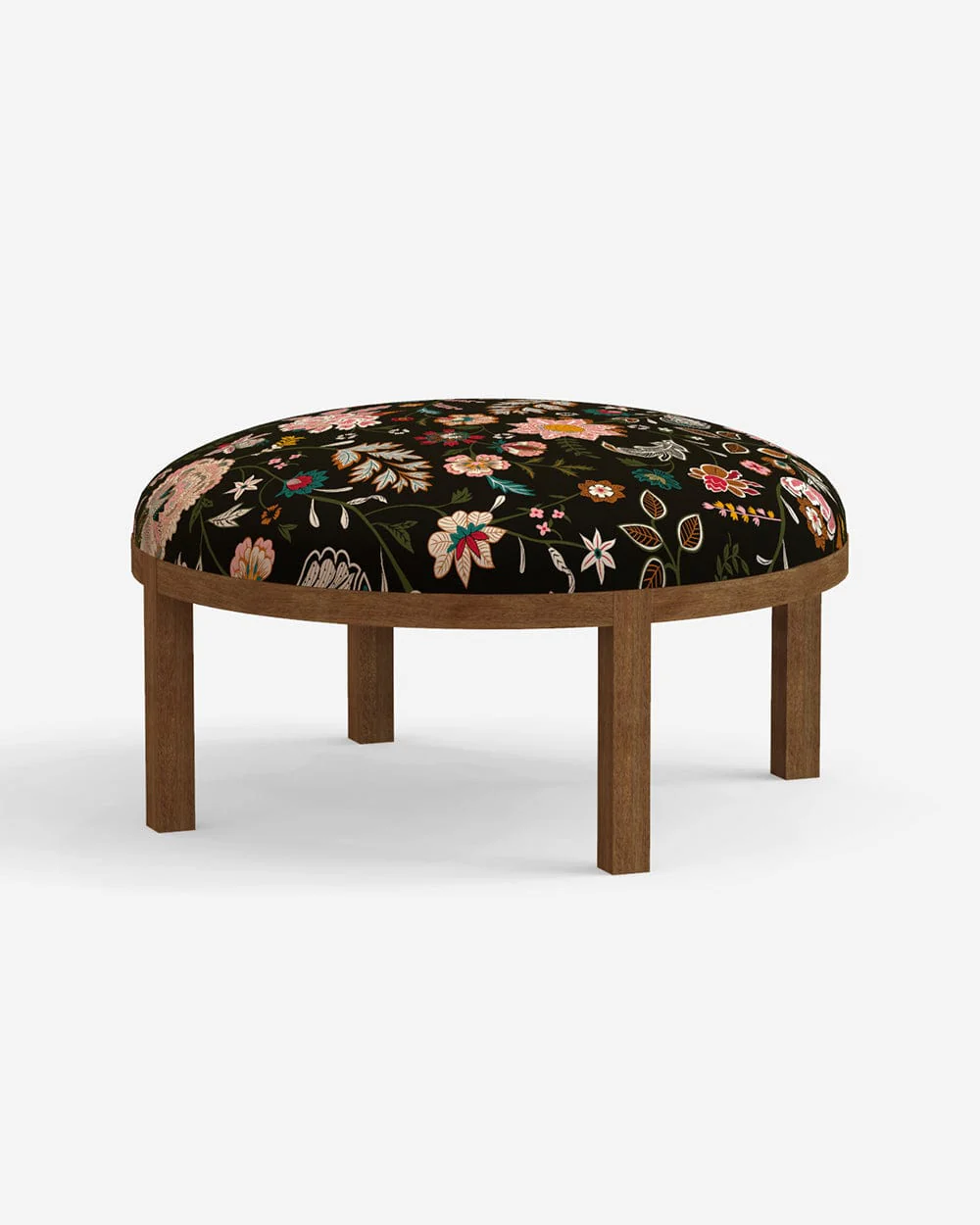 Bohemian Ottoman - Bohemian Palampore Black - Image 3