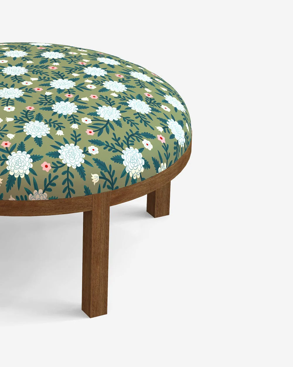 Bohemian Ottoman - Spring Marigold Green - Image 4