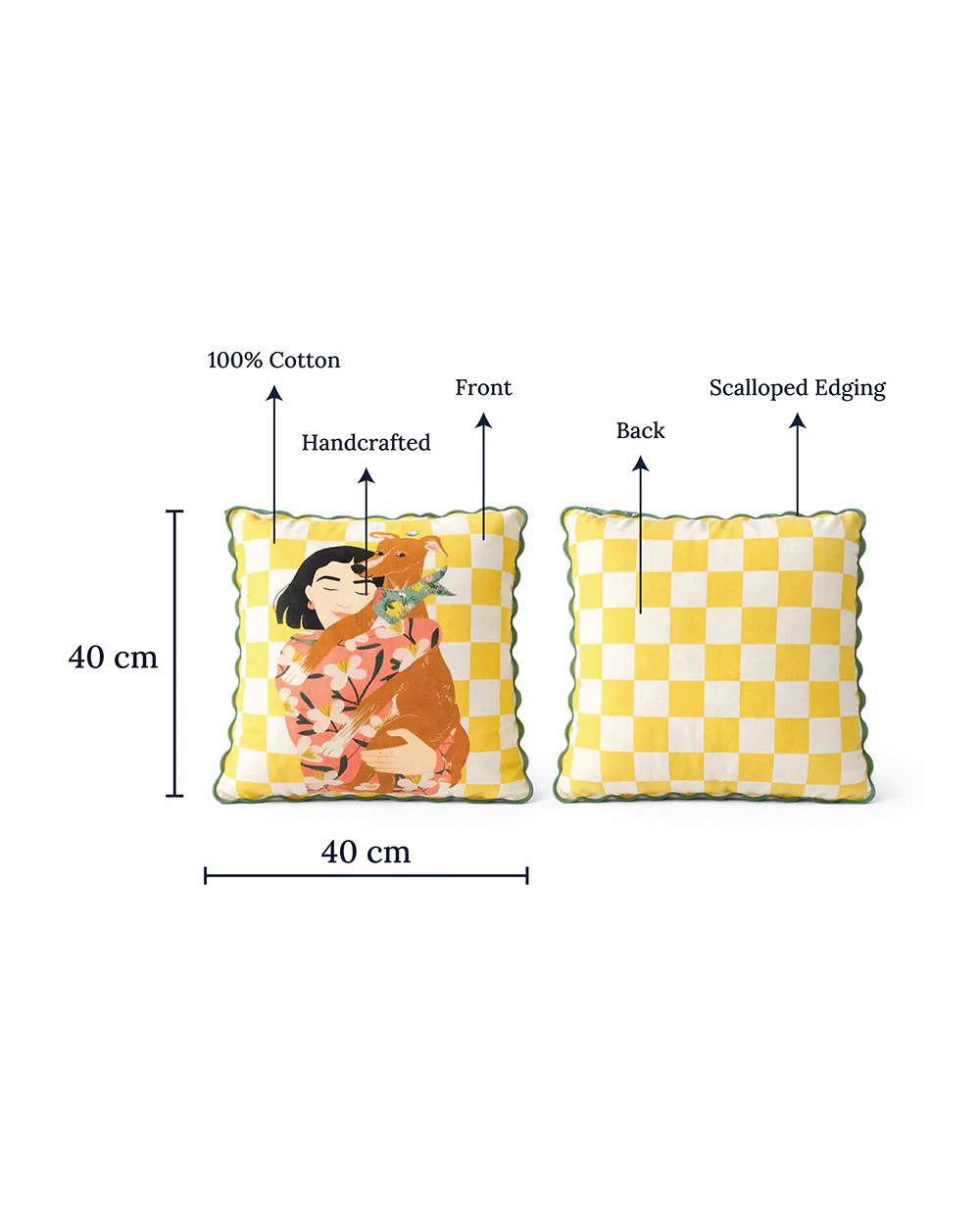 Casa Hound Cushion Cover | Citrus Zest - Image 11