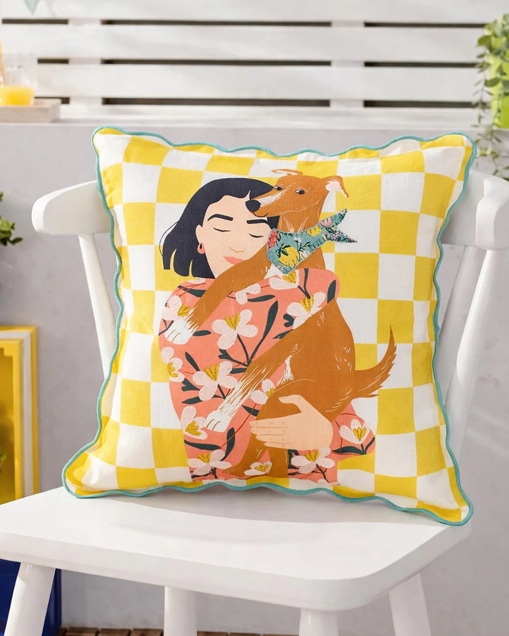 Casa Hound Cushion Cover | Citrus Zest - Image 4
