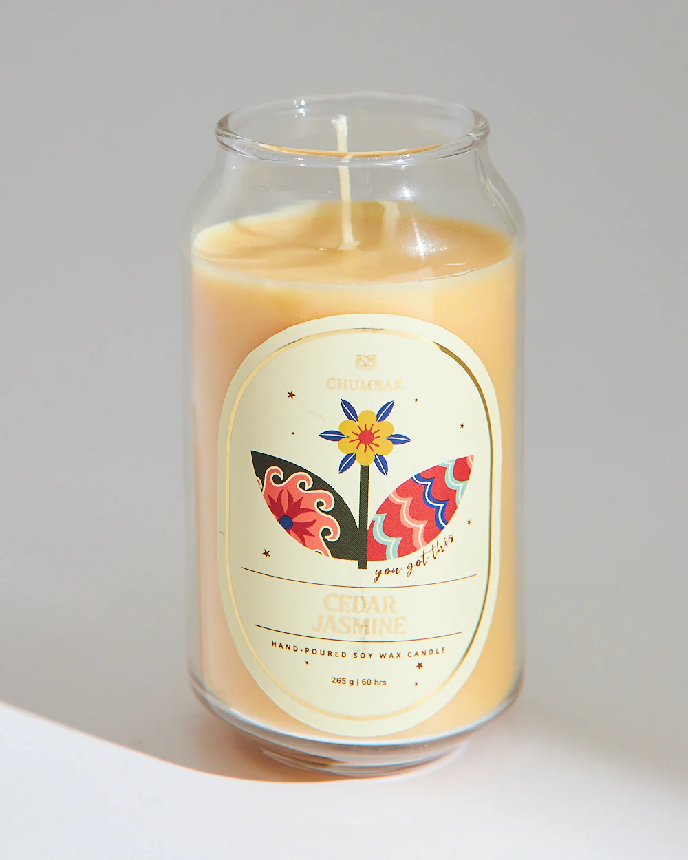 Cedar Jasmine Soy Wax Candle - Image 2