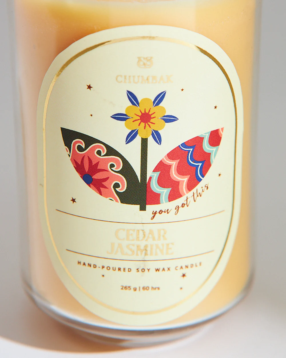 Cedar Jasmine Soy Wax Candle - Image 5