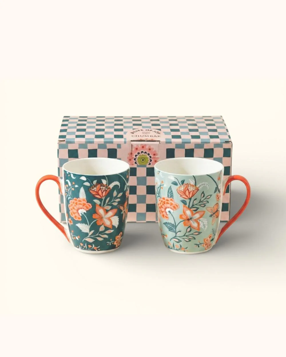 Chumbak Coffee & Joy Mug Gift Set of 2 | Comes in a Gift Box - Image 3