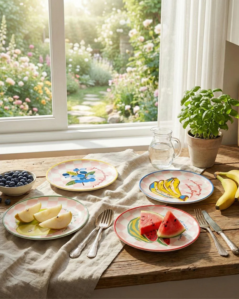 Chumbak Farmlife Snack Plates Gift Set of 4 | Comes in a Gift Box - Image 2