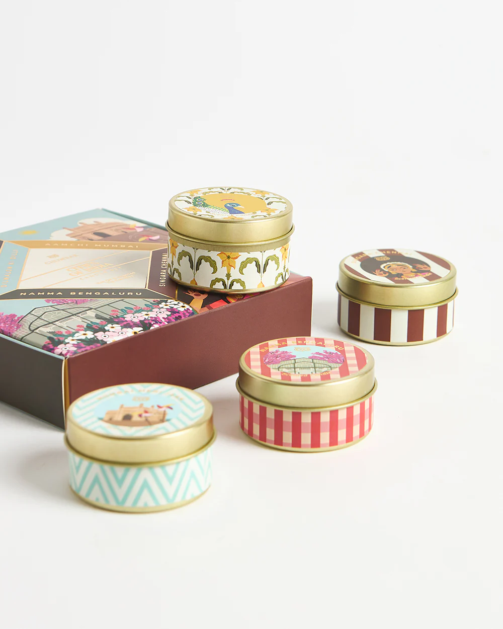 Cities of India Tin Candles Gift Box | Set of 4 - Image 4