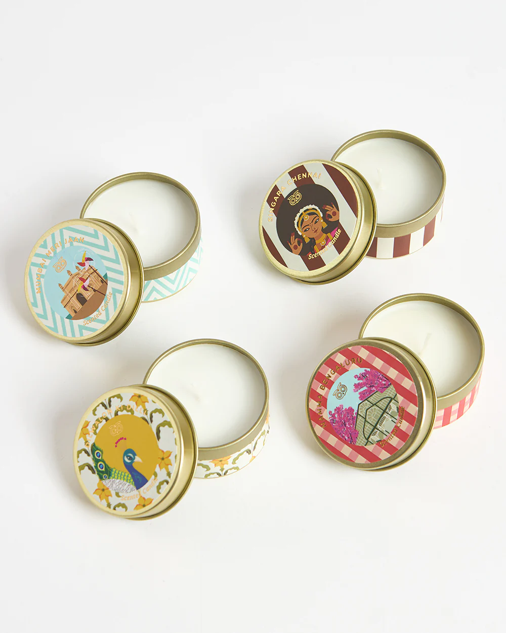 Cities of India Tin Candles Gift Box | Set of 4 - Image 5