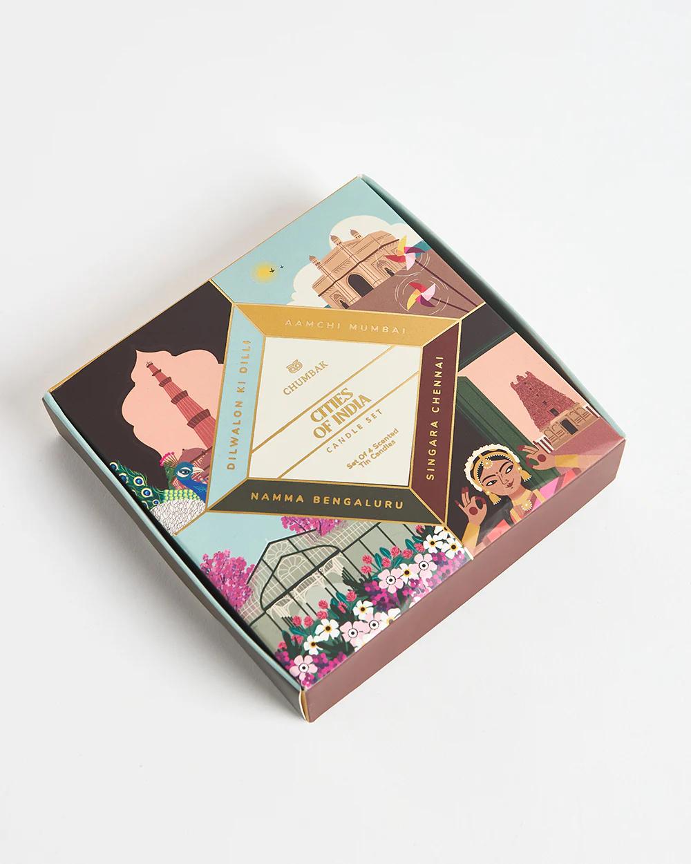 Cities of India Tin Candles Gift Box | Set of 4 - Image 7