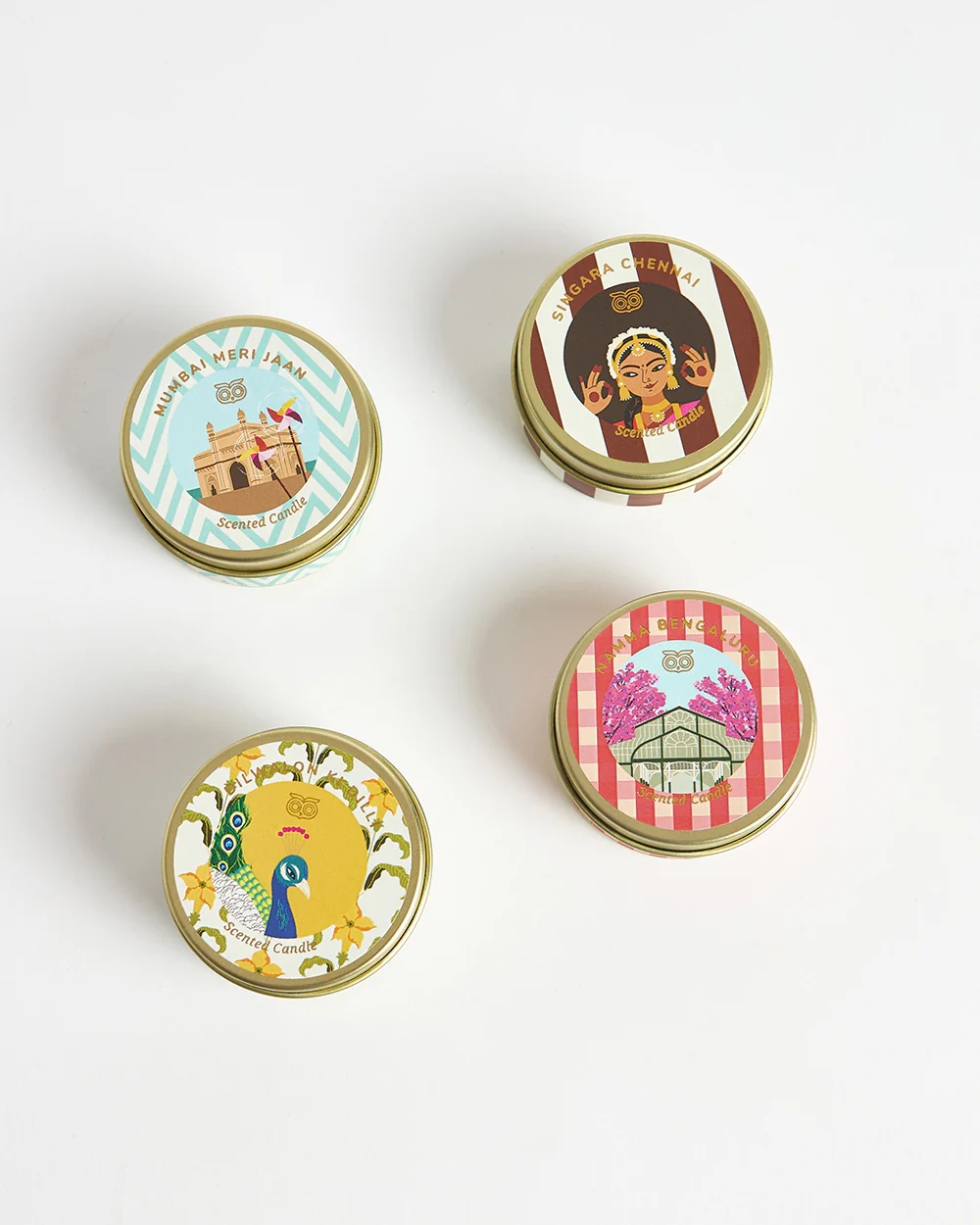 Cities of India Tin Candles Gift Box | Set of 4 - Image 8