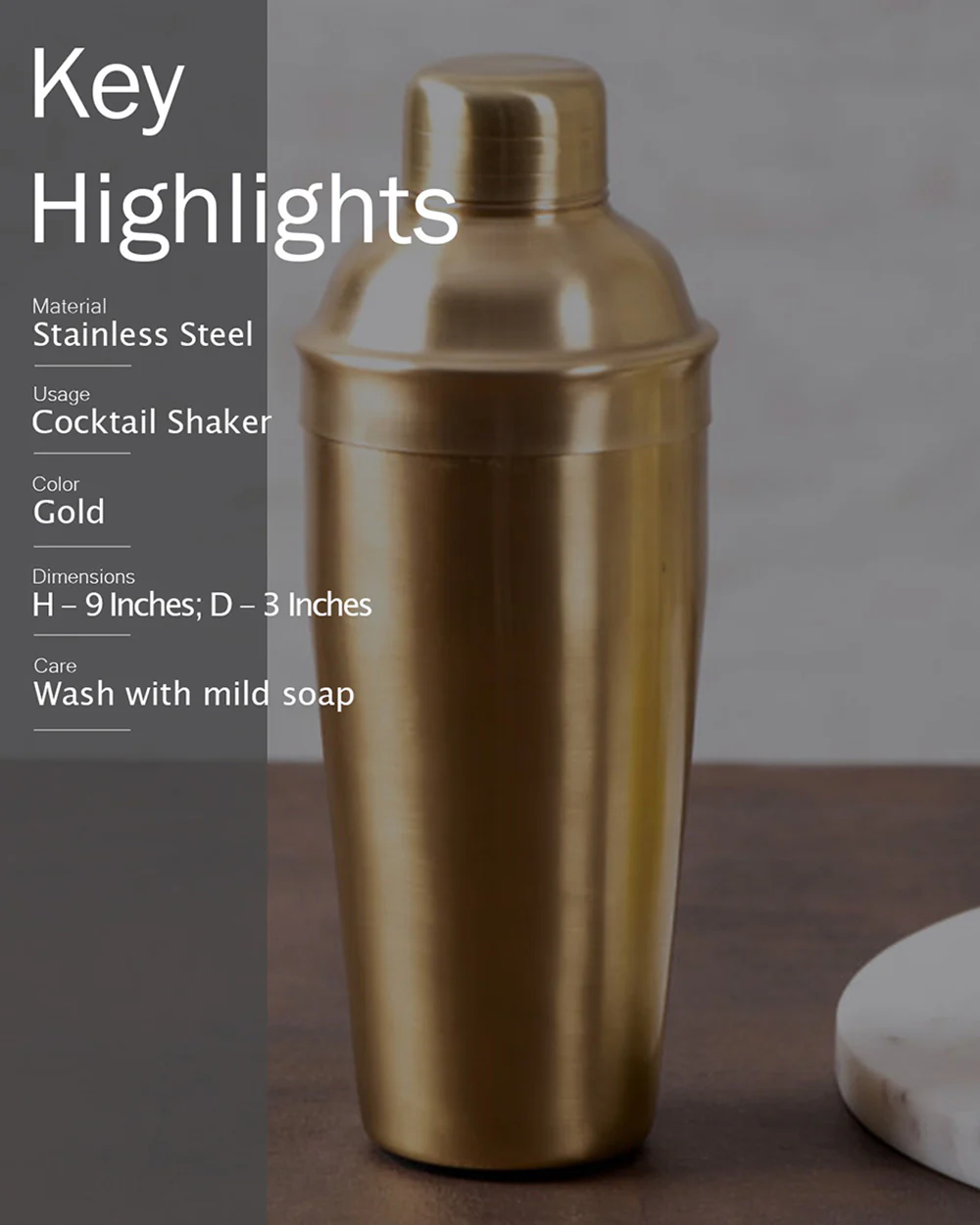 Classic Cocktail Mixer Gold - Image 5
