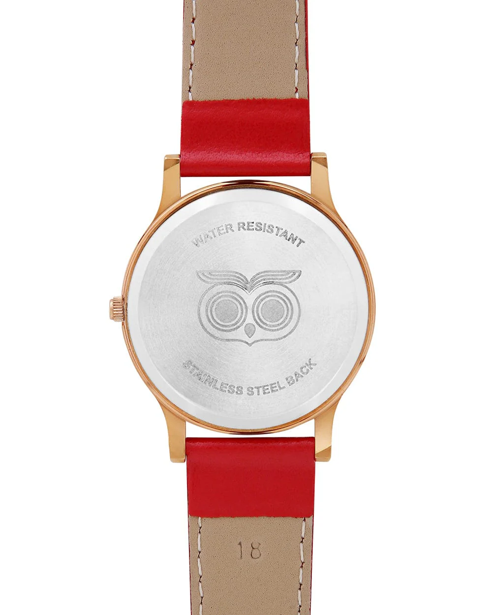 TEAL by Chumbak Classic Owl Red Wrist Watch - Image 3