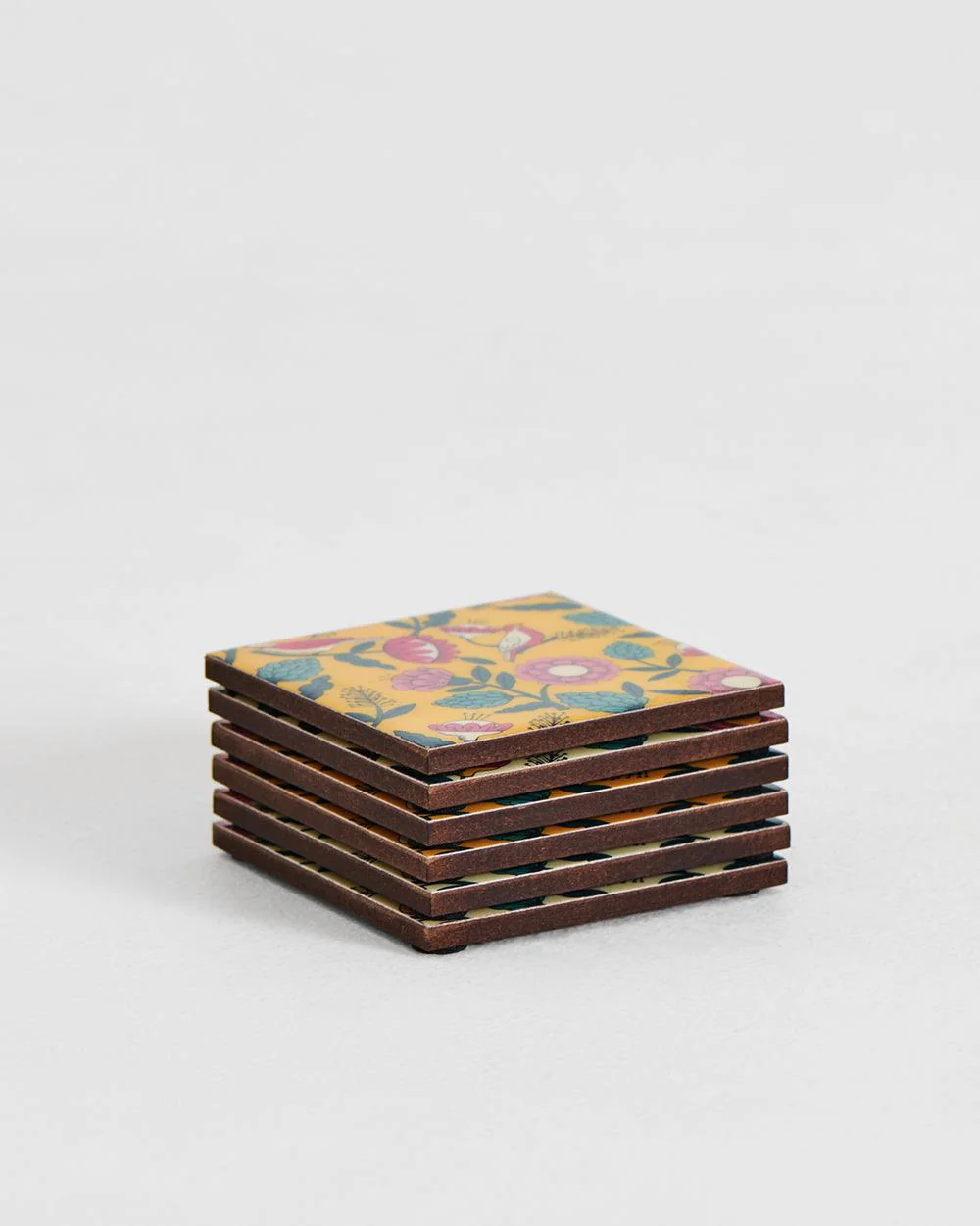 Country Wooden Coasters - Set of 6, 4” x 4” - Image 4