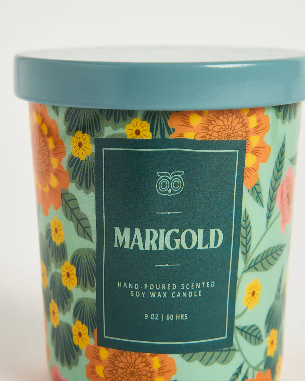 Marigold Soy Wax Candle, Mixed Floral - Image 3