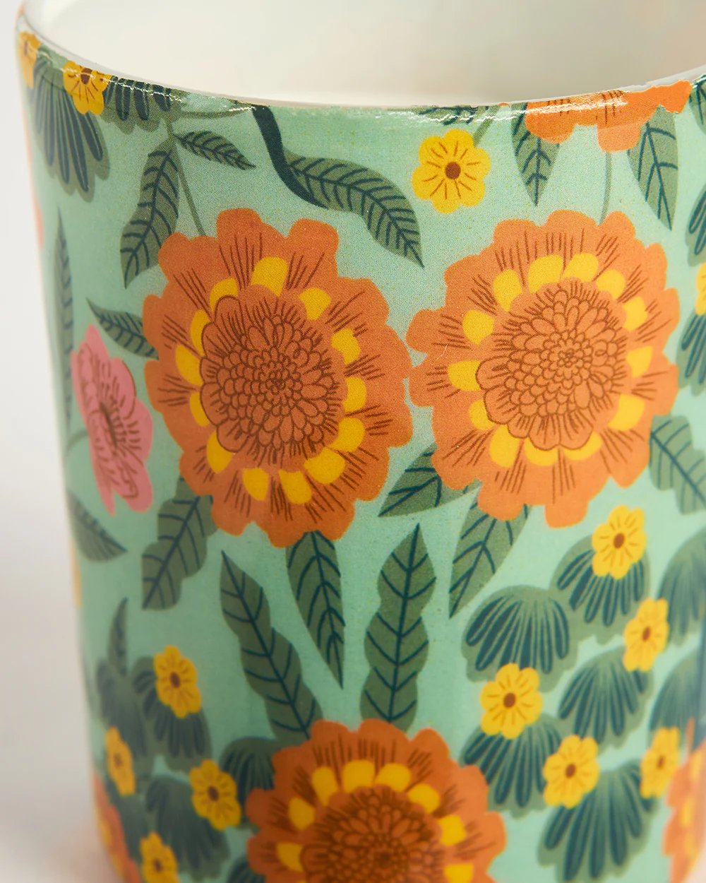 Marigold Soy Wax Candle, Mixed Floral - Image 7