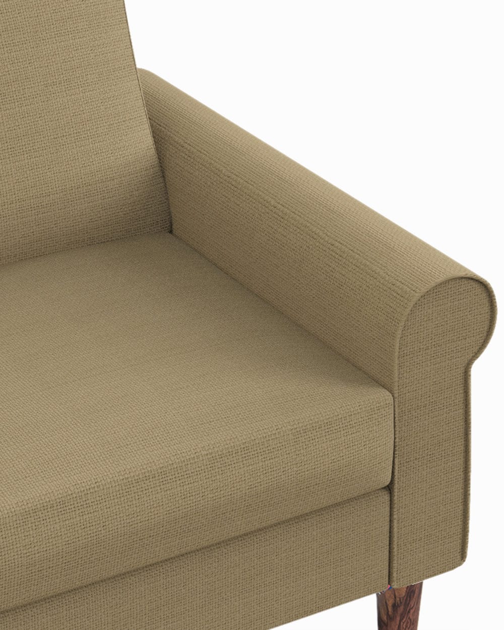 Colonial Couch 2 Seater Beach Beige - Image 4