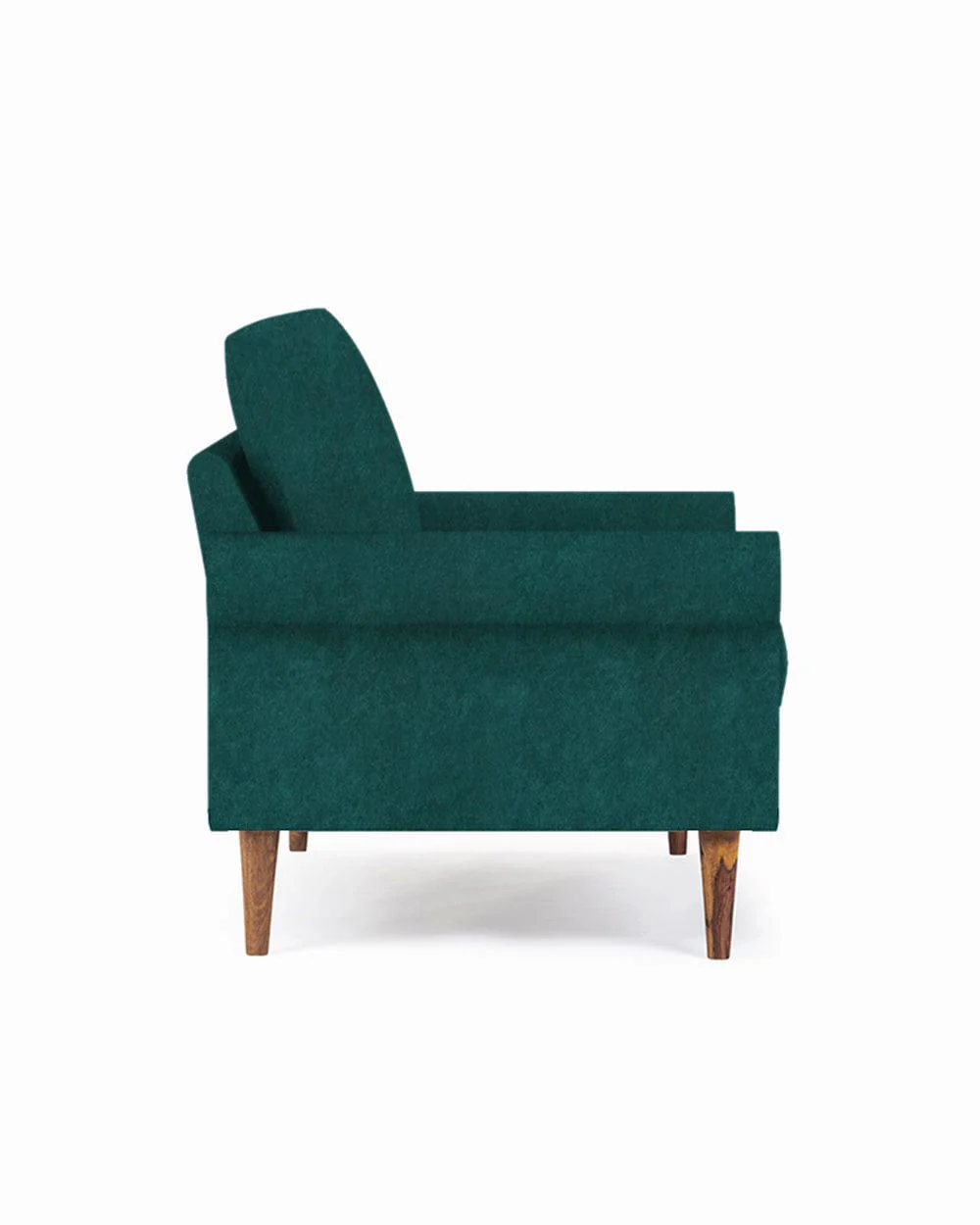 Colonial Couch 2 Seater Green Velvet Dark Green - Image 4